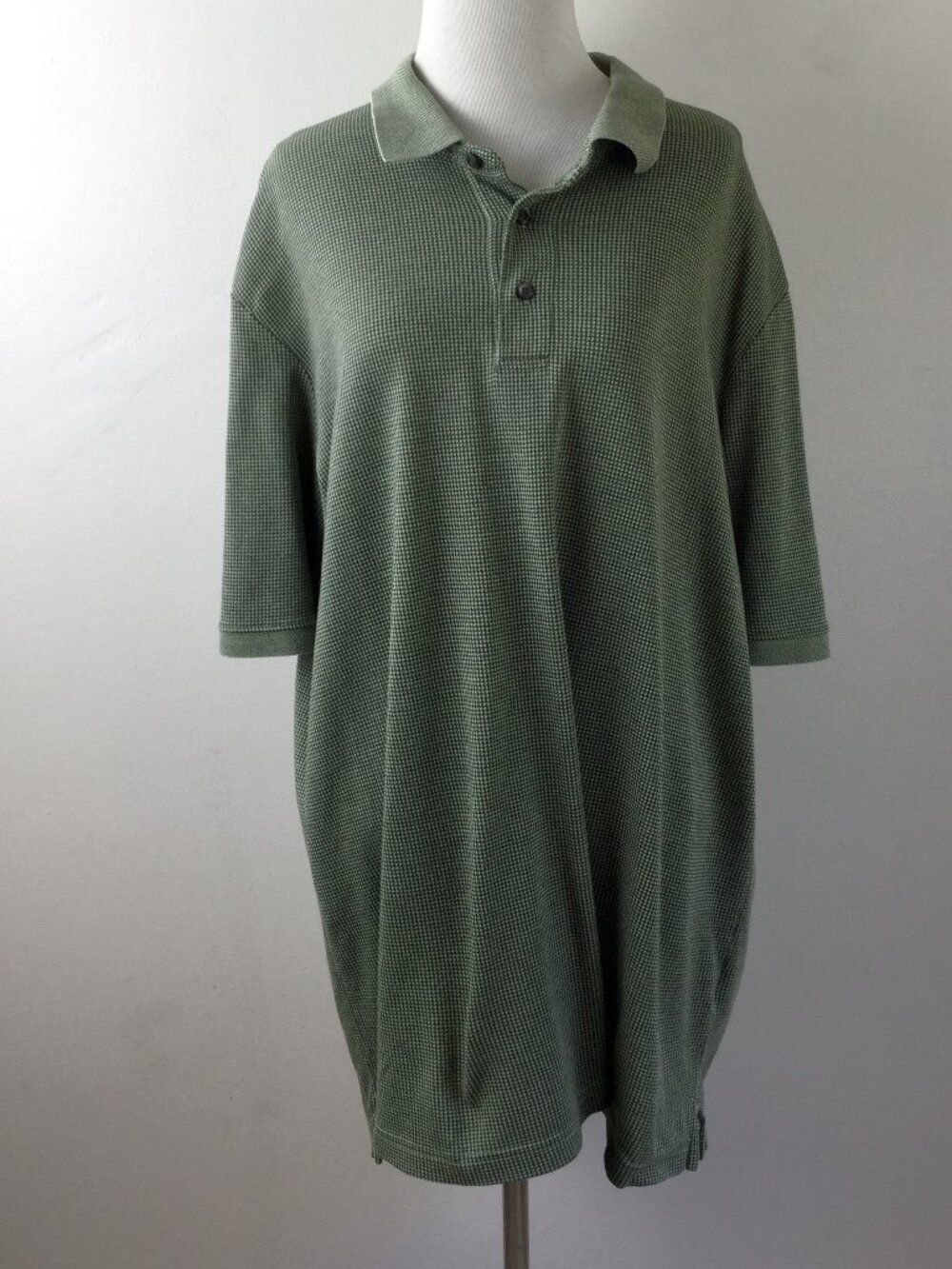 Lands' End Traditional Fit Sage Polo Shirt xl/t